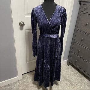 Selected Femme - Lucy Midi Velvet Dress